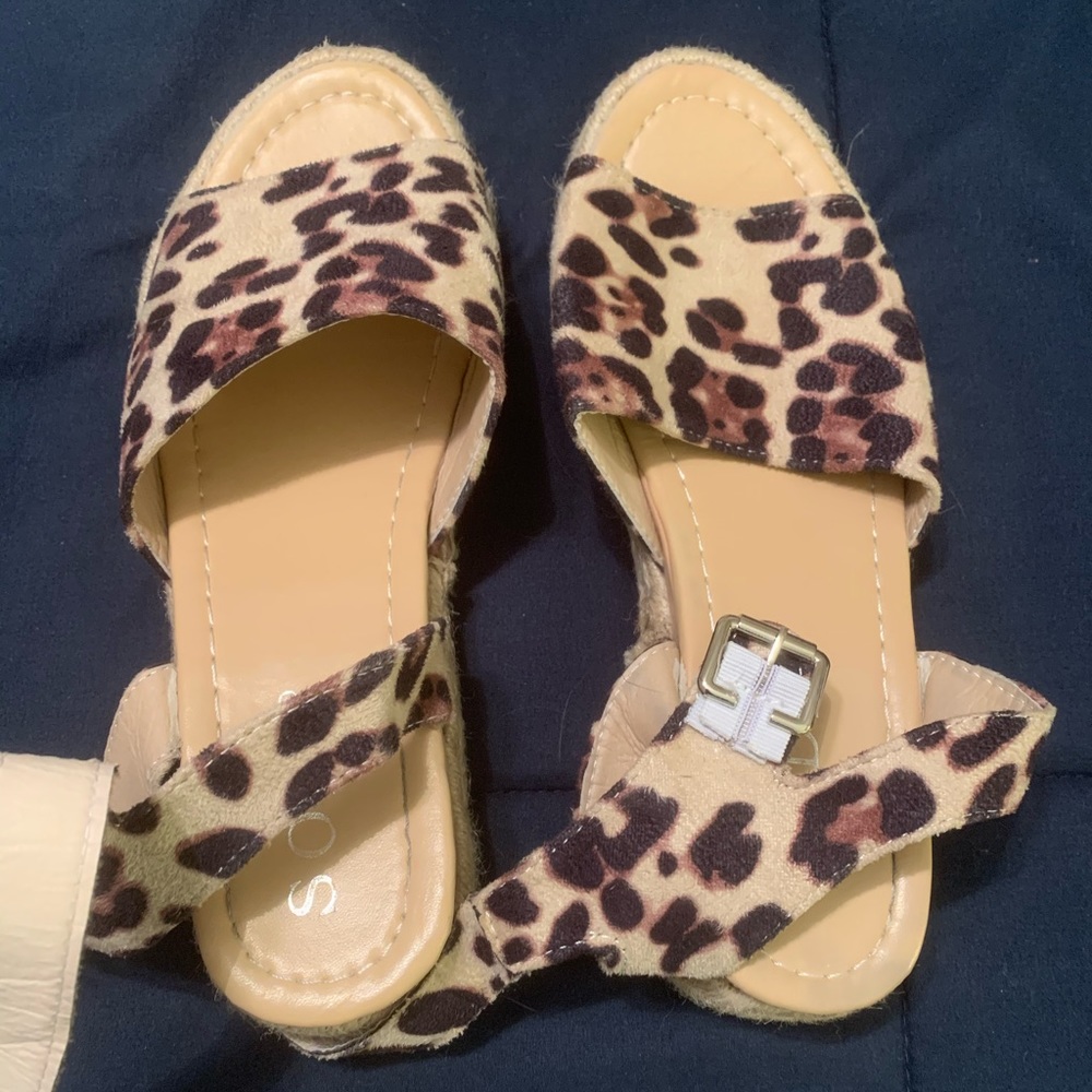 Cheetah sandals